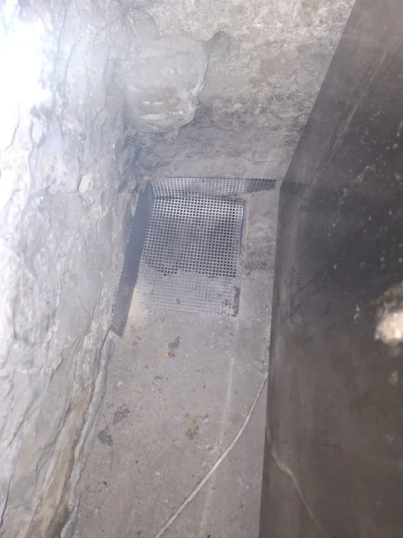 Obturation d'un passage de rongeurs