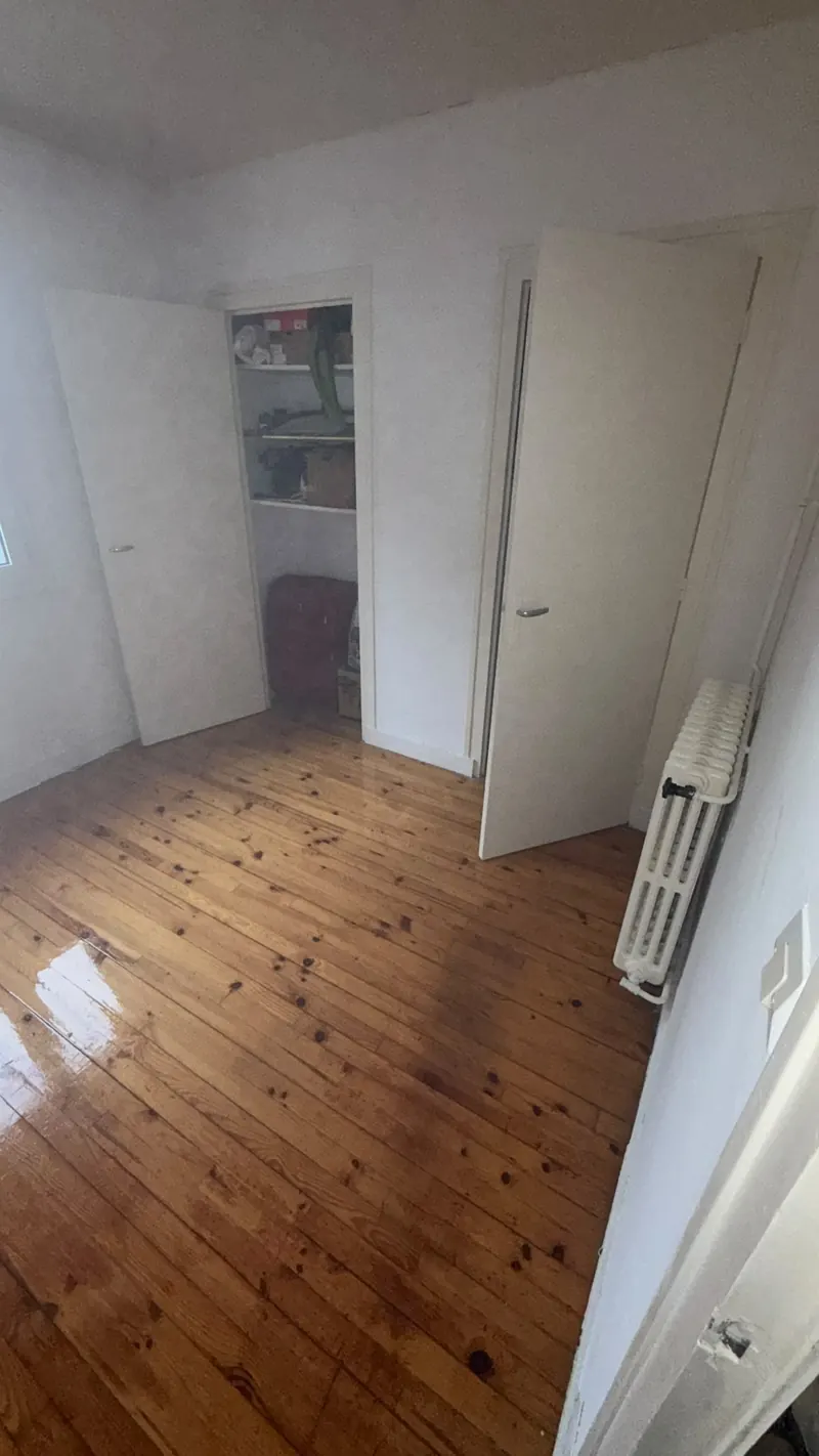 Pièce vide après traitement
